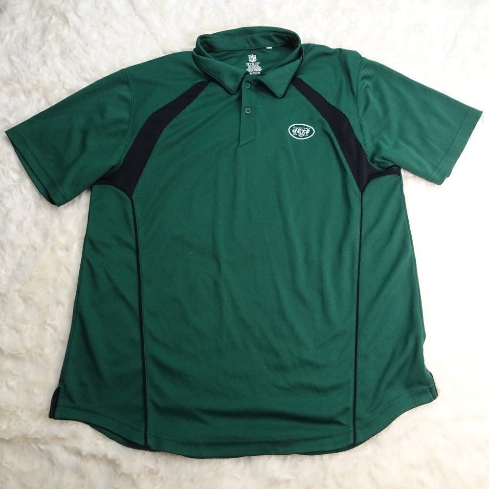 NFL New York Jets Green Polo Shirt X-Large